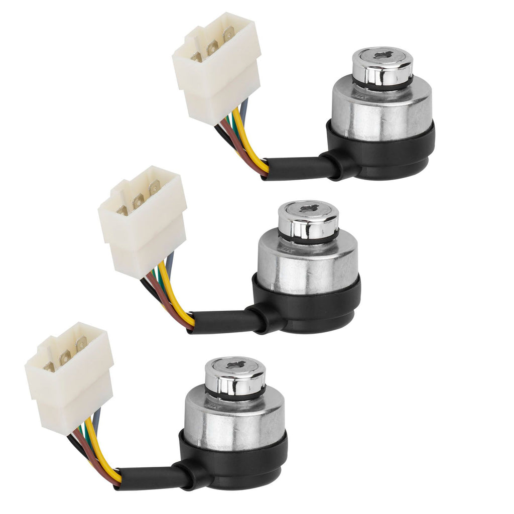 3Set 6 Wire Ignition Switch with Key for 188F/GX390/190F/GX420 Gasoline Engine Generator