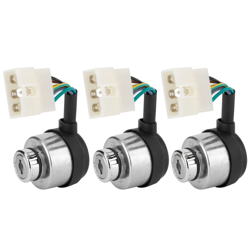3Set 6 Wire Ignition Switch with Key for 188F/GX390/190F/GX420 Gasoline Engine Generator