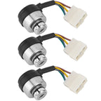 3Set 6 Wire Ignition Switch with Key for 188F/GX390/190F/GX420 Gasoline Engine Generator