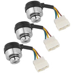 3Set 6 Wire Ignition Switch with Key for 188F/GX390/190F/GX420 Gasoline Engine Generator