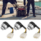 3Set 6 Wire Ignition Switch with Key for 188F/GX390/190F/GX420 Gasoline Engine Generator