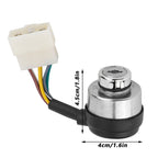 3Set 6 Wire Ignition Switch with Key for 188F/GX390/190F/GX420 Gasoline Engine Generator