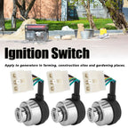 3Set 6 Wire Ignition Switch with Key for 188F/GX390/190F/GX420 Gasoline Engine Generator