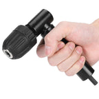 Right Angle Drill Attachment Adapter 90 Degrees Drilling Extension Chuck Tools Black
