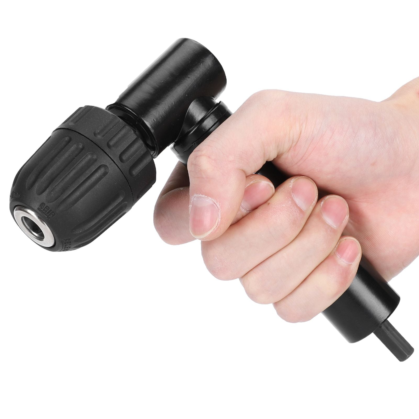 Right Angle Drill Attachment Adapter 90 Degrees Drilling Extension Chuck Tools Black