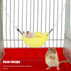 3 Sets Pet Cage Winter Warm Banana Shape Hamster Hammock Bed Hanging House Sleeping NestsYellow