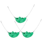3 Sets Pet Cage Winter Warm Banana Shape Hamster Hammock Bed Hanging House Sleeping NestsGreen