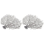 2Pcs Artificial Water Plant Aquarium Decoration Fish Tank Landscaping Simulation Coral Tree