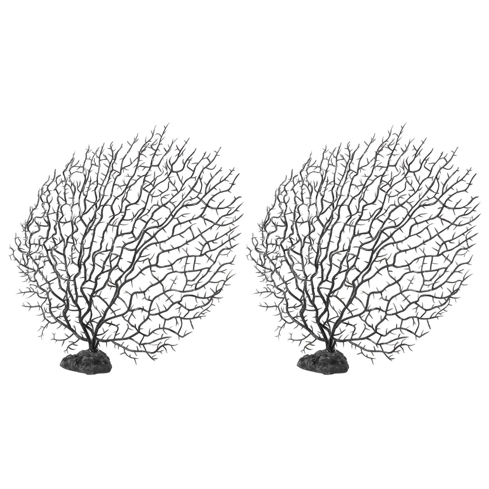 2Pcs Artificial Water Plant Aquarium Decoration Fish Tank Landscaping Simulation Coral Tree