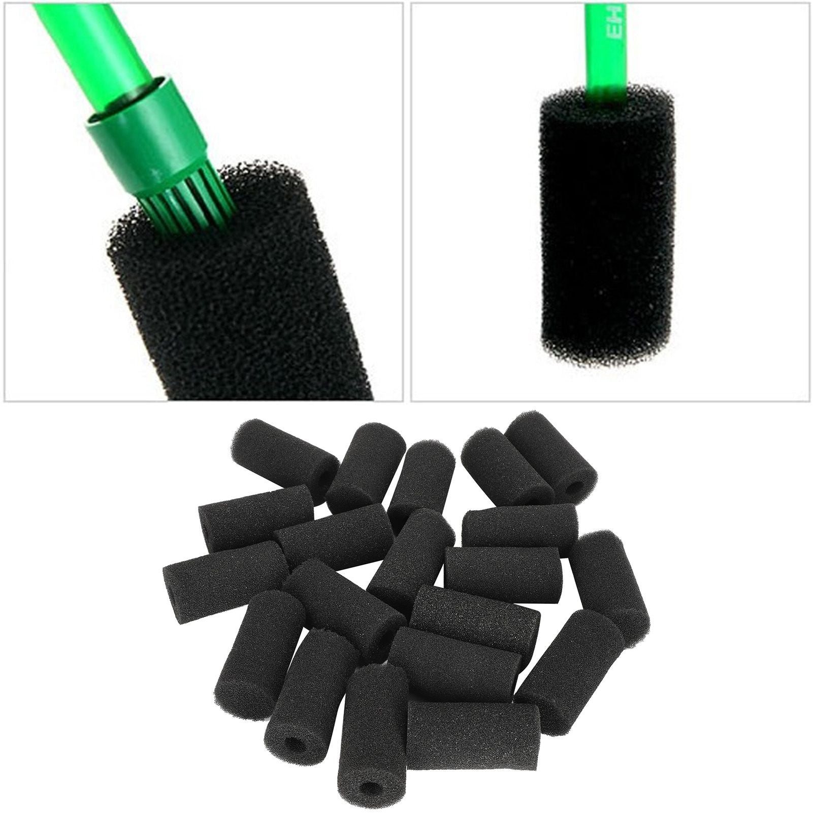 20Pcs Aquarium Fish Tank Water Inlet Sponge Filter Protector Cover Replacement AccessoriesSmall Hole