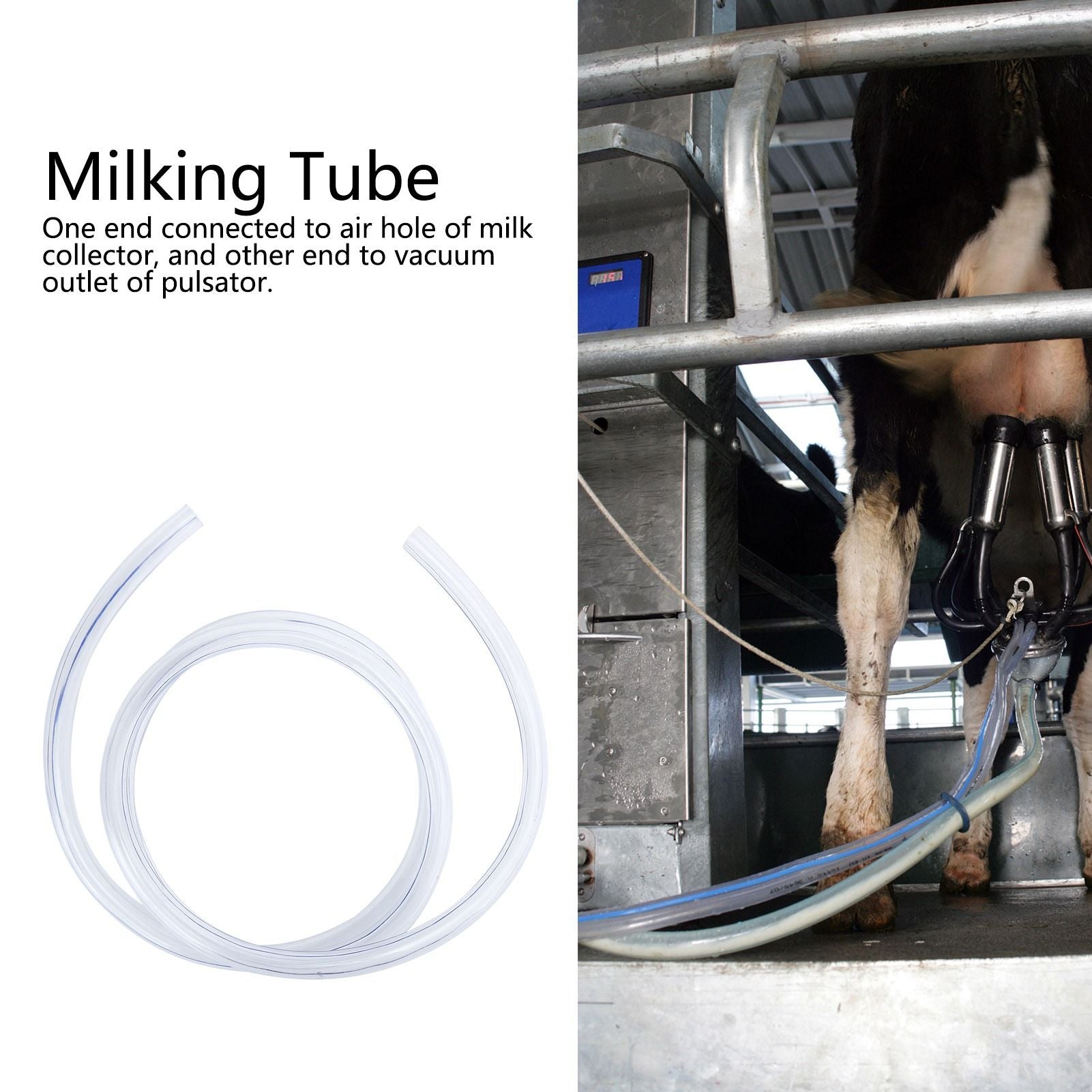 G3/8 3 m Milk Hose Transparent PVC Milking Tube Milking Machine Accessory Livestock Supply