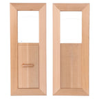 Sauna Air Vent Wooden Rectangle Grille Ventilation Equipment Steam Room Accessory