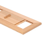 Sauna Air Vent Wooden Rectangle Grille Ventilation Equipment Steam Room Accessory