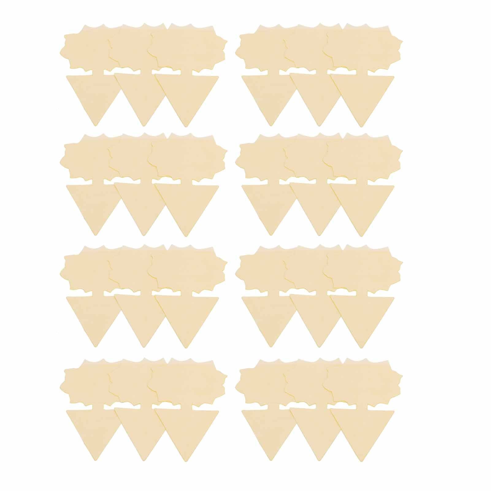 50PCS Double‑Sided Waterproof Bug Fly Stickers Glue Board Flying Insect Glue Traps Catcher