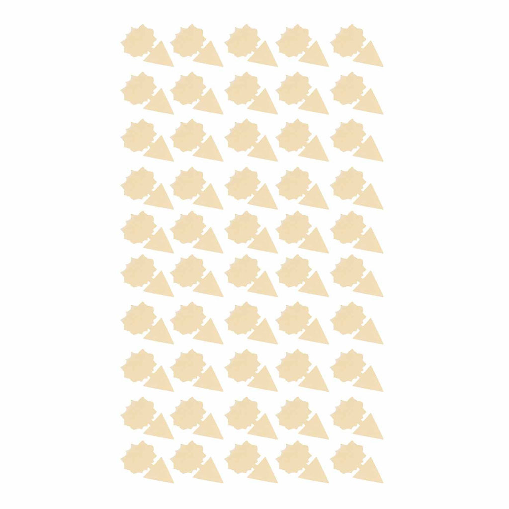 50PCS Double‑Sided Waterproof Bug Fly Stickers Glue Board Flying Insect Glue Traps Catcher