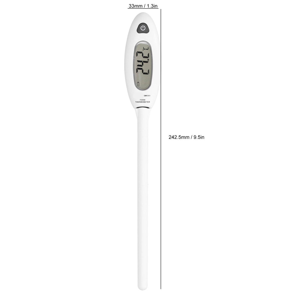 Portable Electronic Thermometer High Accuracy Stainless Steel Probe Temperature Meter for Water Milk Cooking