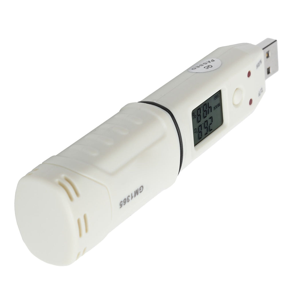 Digital Temperature Humidity Logger Indoor Thermometer Hygrometer Detector Data Recorder W/Alarm