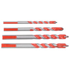 4pcs Multi‑Function Drill Bit Set 6mm/0.24in 8mm/0.31in 10mm/0.39in 12mm/0.47in Hole Opener Tool