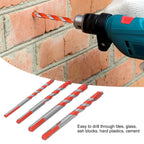 4pcs Multi‑Function Drill Bit Set 6mm/0.24in 8mm/0.31in 10mm/0.39in 12mm/0.47in Hole Opener Tool