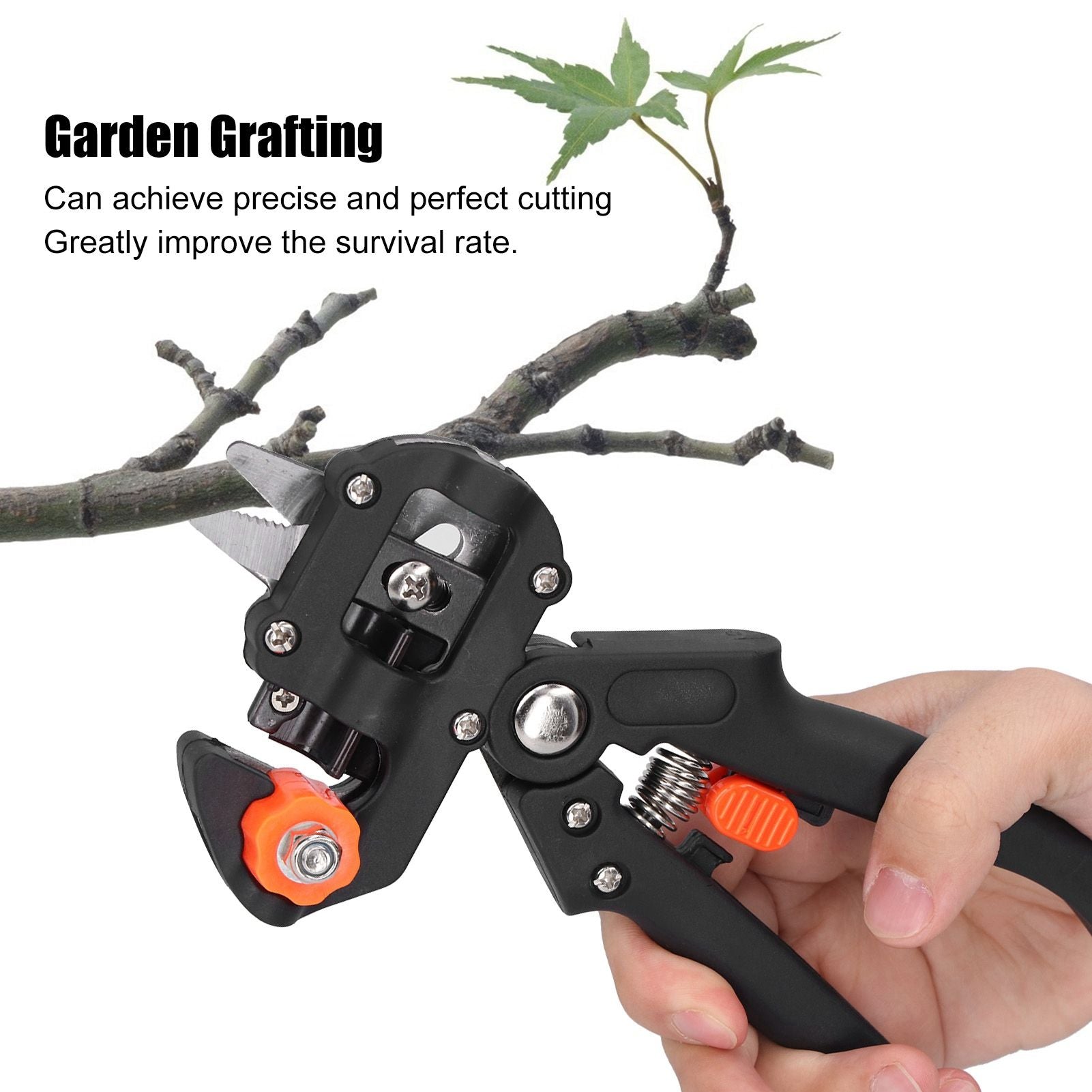 Garden Grafting Tool Set Plant Tree Branch Cutting Scissor Shear Pruner Gardener Professional SuppliesBlack