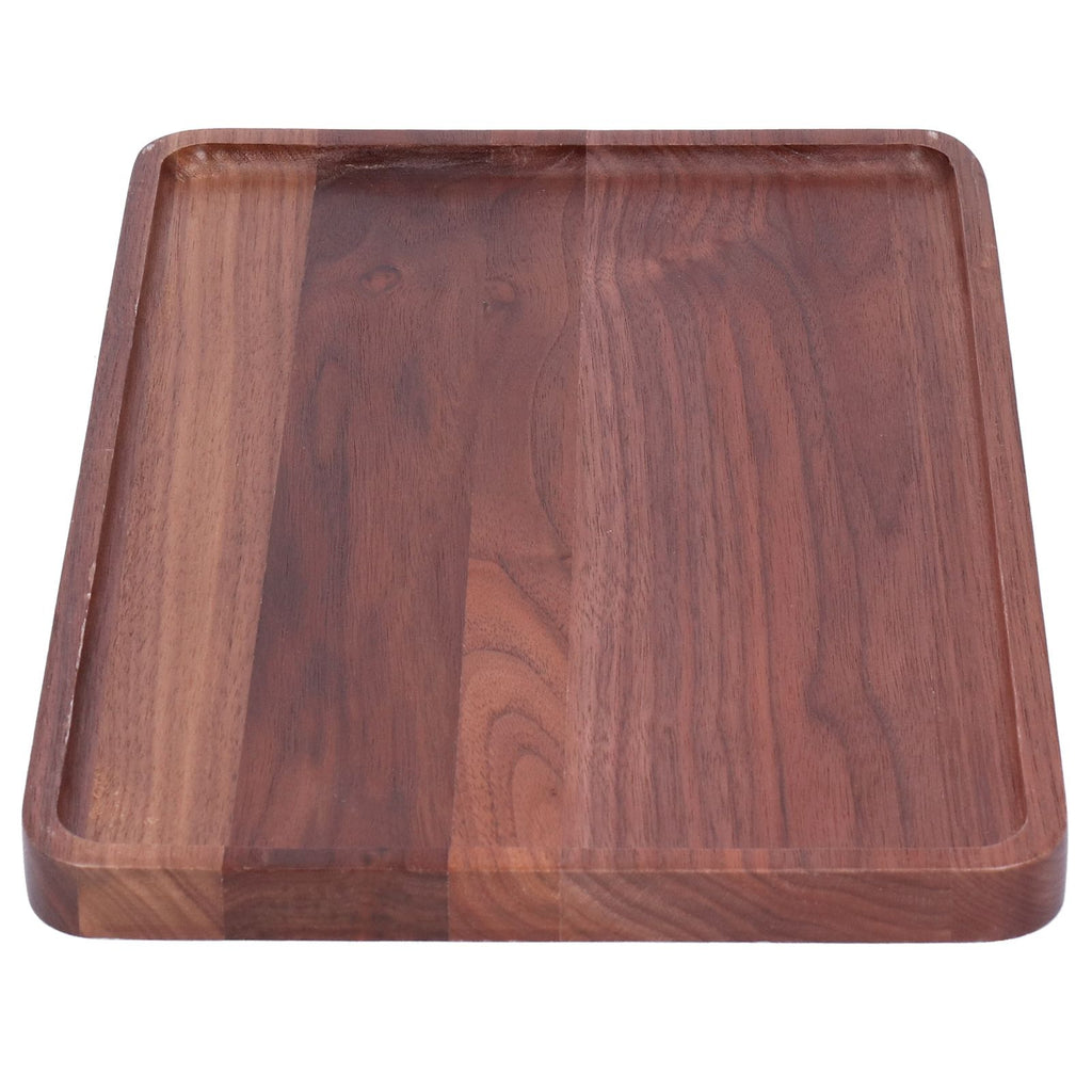 Walnut Service Plate Square Decoration Fruit Food Dessert Plate Tray Wooden BBQ Plate34x23x2