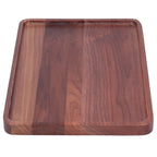 Walnut Service Plate Square Decoration Fruit Food Dessert Plate Tray Wooden BBQ Plate34x23x2