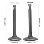 2 Set Intake Exhaust Valve Kit 170F/GX210 Cylinder Head 2.5kw‑3kw Gasoline Generator Parts
