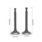 2 Set Intake Exhaust Valve Kit 168F Cylinder Head GX160/GX200 2-2.5kw Gasoline Generator Parts