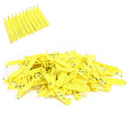 100Pcs Sheep Ear Tag Double Folded Yellow Integrated Number Animal Identification Card