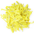 100Pcs Sheep Ear Tag Double Folded Yellow Integrated Number Animal Identification Card
