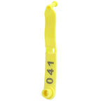 100Pcs Sheep Ear Tag Double Folded Yellow Integrated Number Animal Identification Card