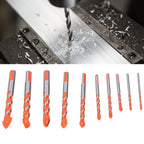 10PCS Multifunctional Drill Bits Set 3/4/5/6/6/8/10/12/14/16mm Triangular Drilling Bit for Wood