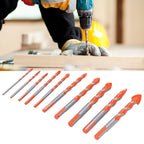 10PCS Multifunctional Drill Bits Set 3/4/5/6/6/8/10/12/14/16mm Triangular Drilling Bit for Wood