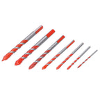 Drill Bit Set Multi Purpose Bits Accessory for Ceramic Tile Concrete Glass Drilling(7Pcs )