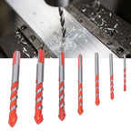 Drill Bit Set Multi Purpose Bits Accessory for Ceramic Tile Concrete Glass Drilling(7Pcs )