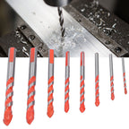 Drill Bit Set Multi Purpose Bits Accessory for Ceramic Tile Concrete Glass Drilling(8Pcs )