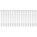 20pcs M6 x 120mm Hex Extended Motor Screw Hex Head Long Screw for Agriculture Household