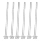 20pcs M6 x 120mm Hex Extended Motor Screw Hex Head Long Screw for Agriculture Household
