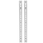 2Pcs 2m Folding Carpenters Ruler Lightweight Compact Measuring Stick Woodworking Tool