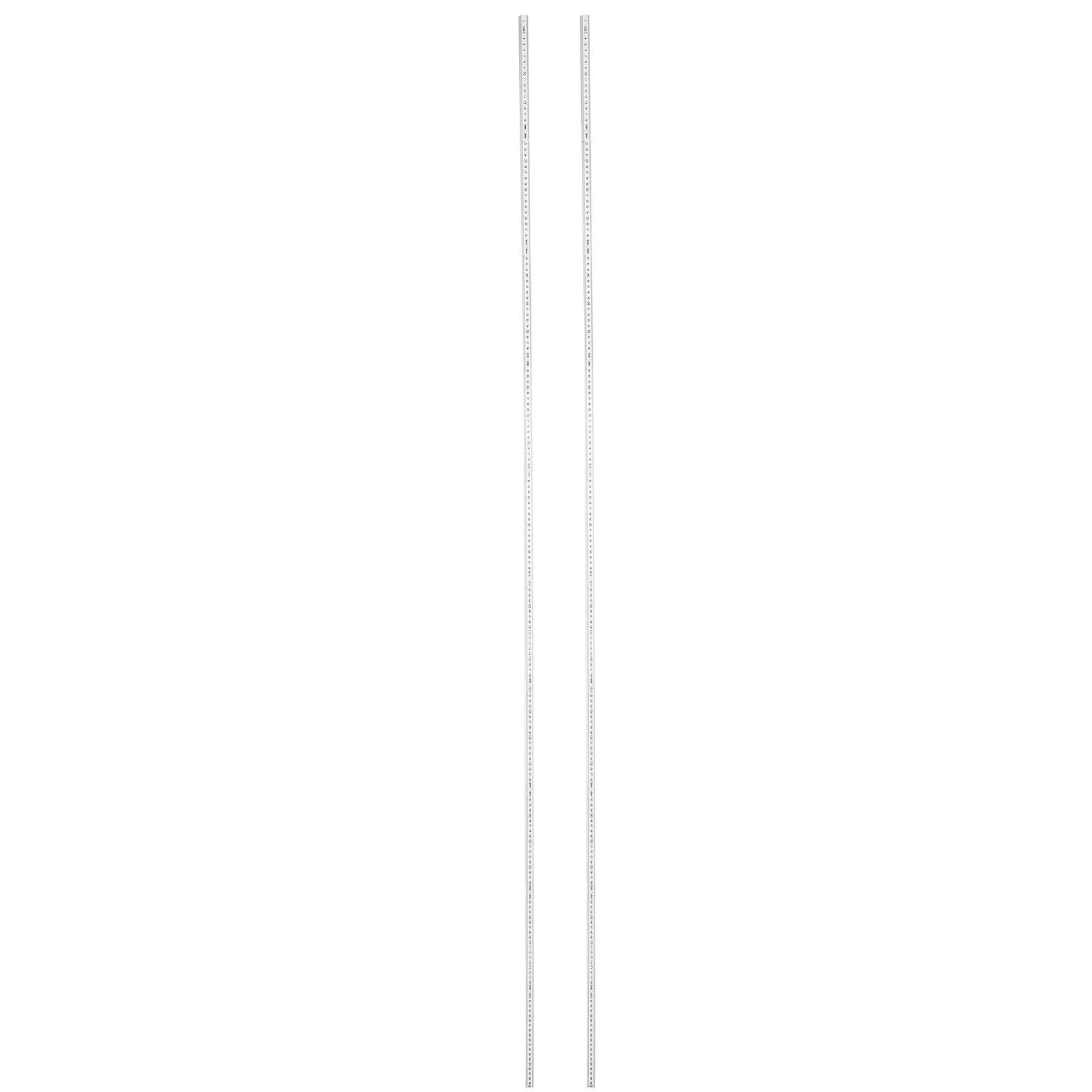2Pcs 2m Folding Carpenters Ruler Lightweight Compact Measuring Stick Woodworking Tool