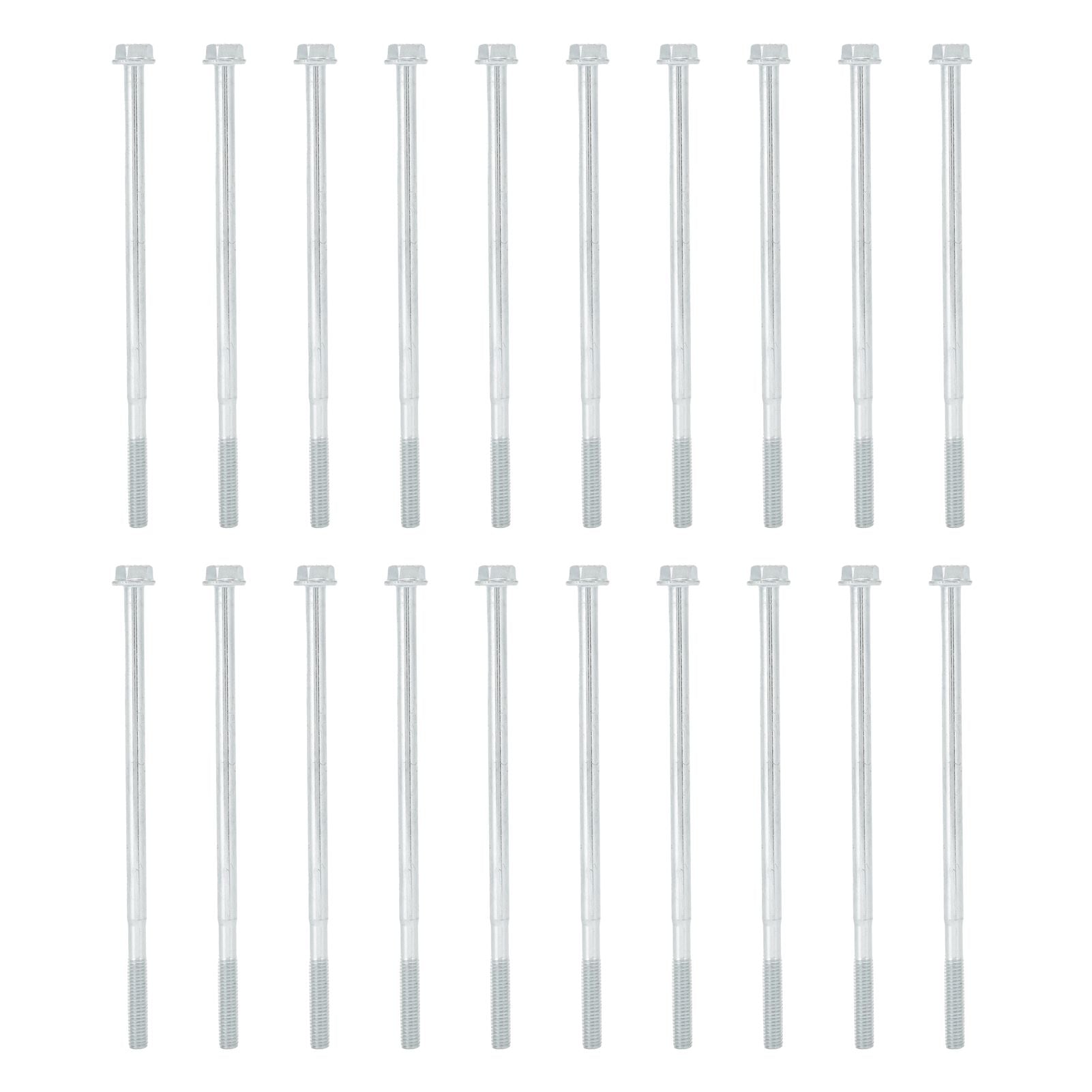 20Pcs Long Hex Bolt Flange Flat Head Screw Replacement M6x135 Generator Hardware Fittings