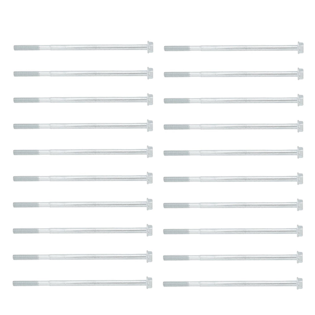 20Pcs Long Hex Bolt Flange Flat Head Screw Replacement M6x135 Generator Hardware Fittings