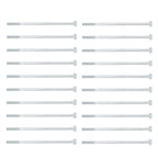 20Pcs Long Hex Bolt Flange Flat Head Screw Replacement M6x135 Generator Hardware Fittings
