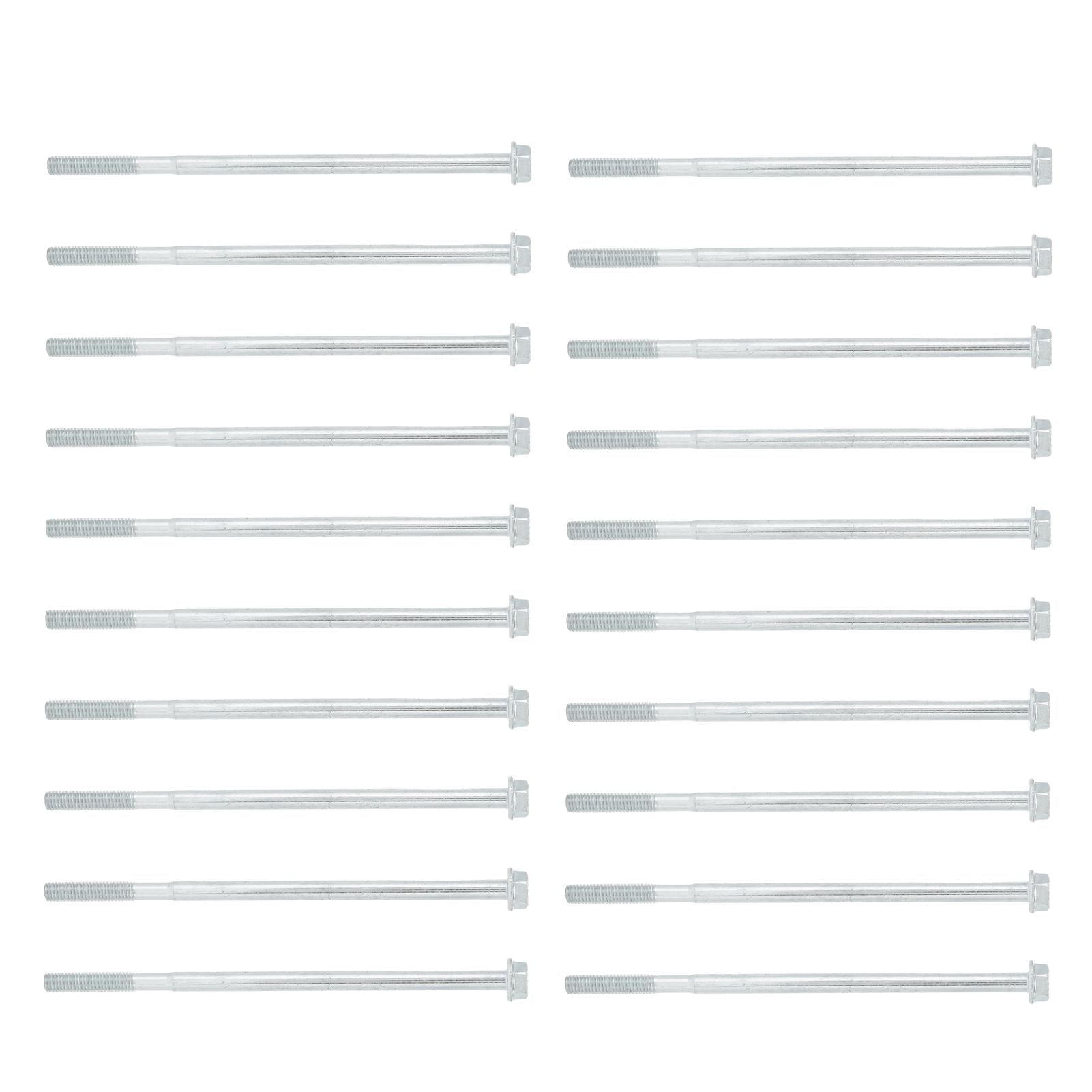 20Pcs Long Hex Bolt Flange Flat Head Screw Replacement M6x135 Generator Hardware Fittings