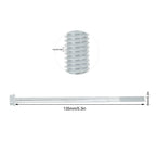 20Pcs Long Hex Bolt Flange Flat Head Screw Replacement M6x135 Generator Hardware Fittings