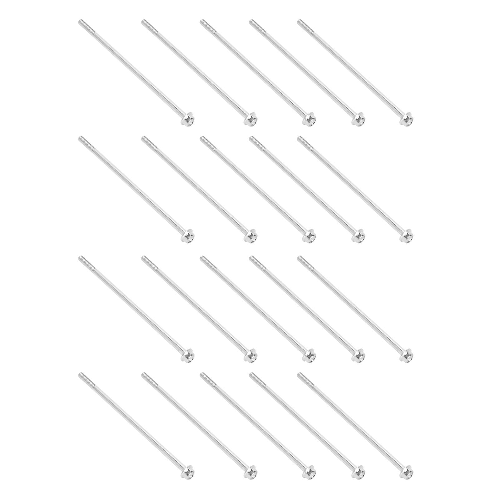 20Pcs Hex Flange Long Bolt Motor Generator Rotor Stator Screw Replacement Parts M6x155