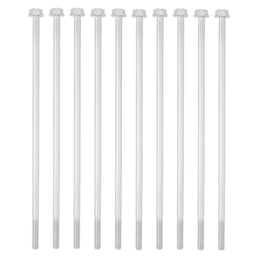10Pcs Long Flange Bolt M8x235 Hex Head Flange Screw Gasoline Generator Replacement Parts
