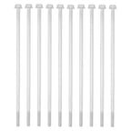 10Pcs Long Flange Bolt M8x235 Hex Head Flange Screw Gasoline Generator Replacement Parts