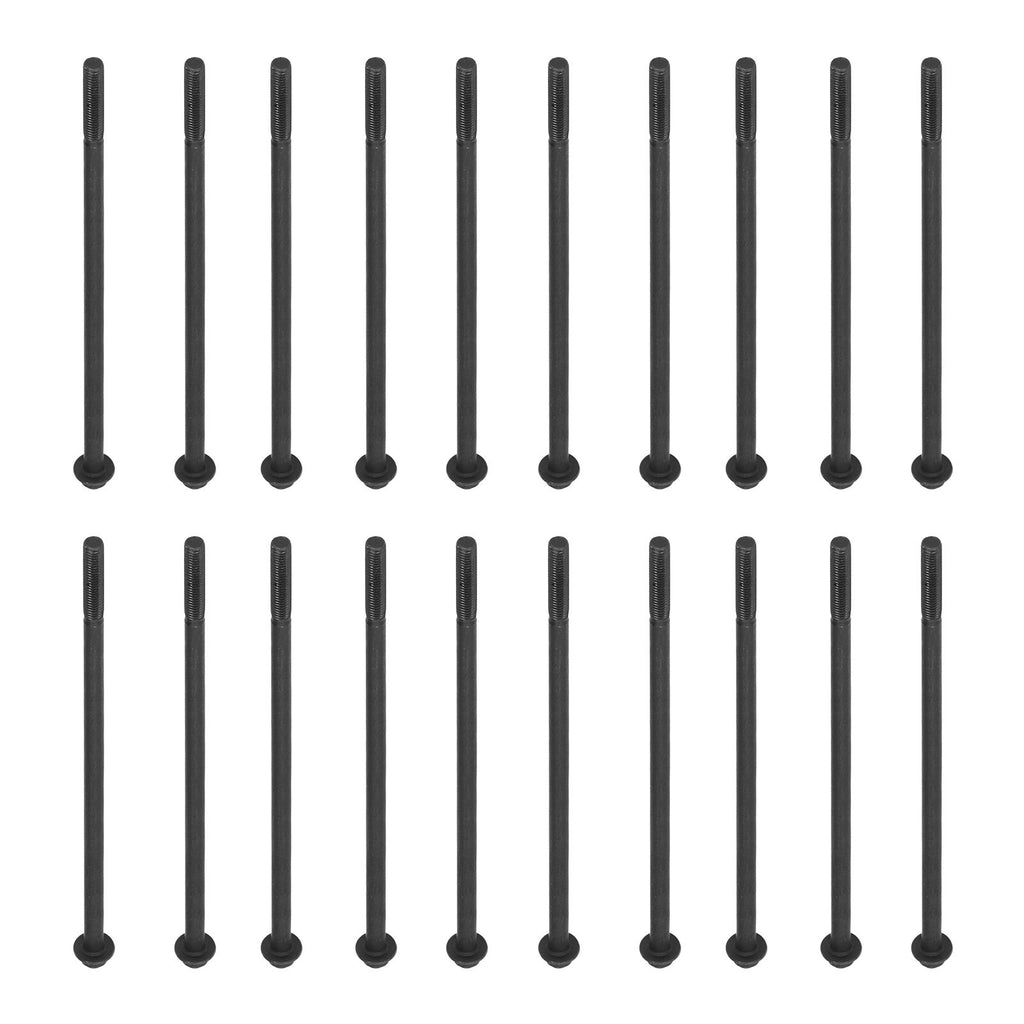 20PCS M6x175 Long Bolts Flange Bolts Threaded Bar Gasoline Diesel Generator Parts