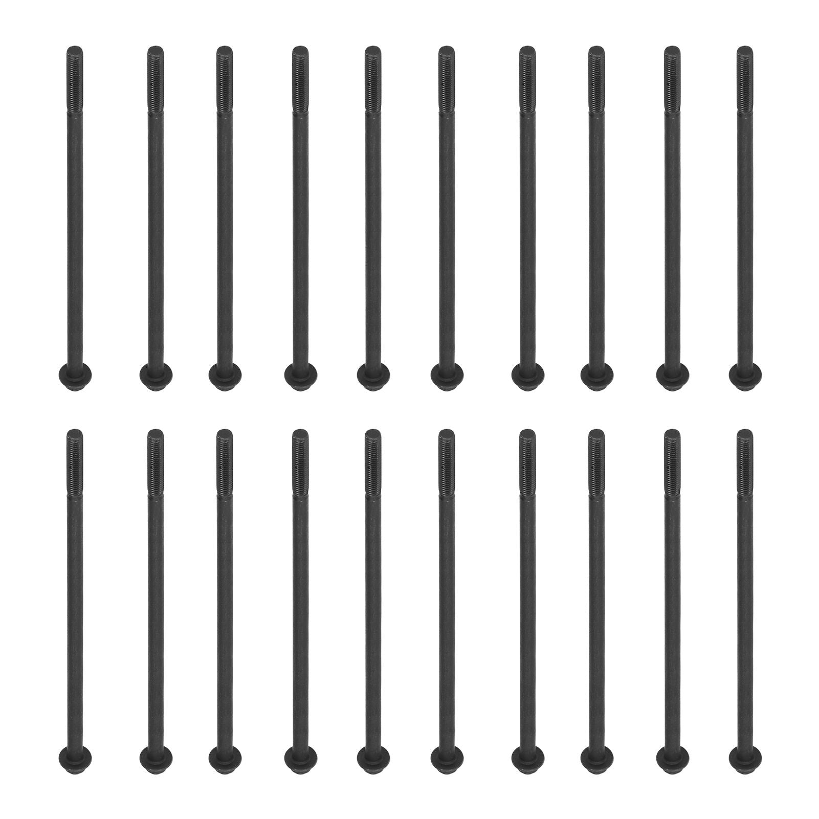 20PCS M6x175 Long Bolts Flange Bolts Threaded Bar Gasoline Diesel Generator Parts
